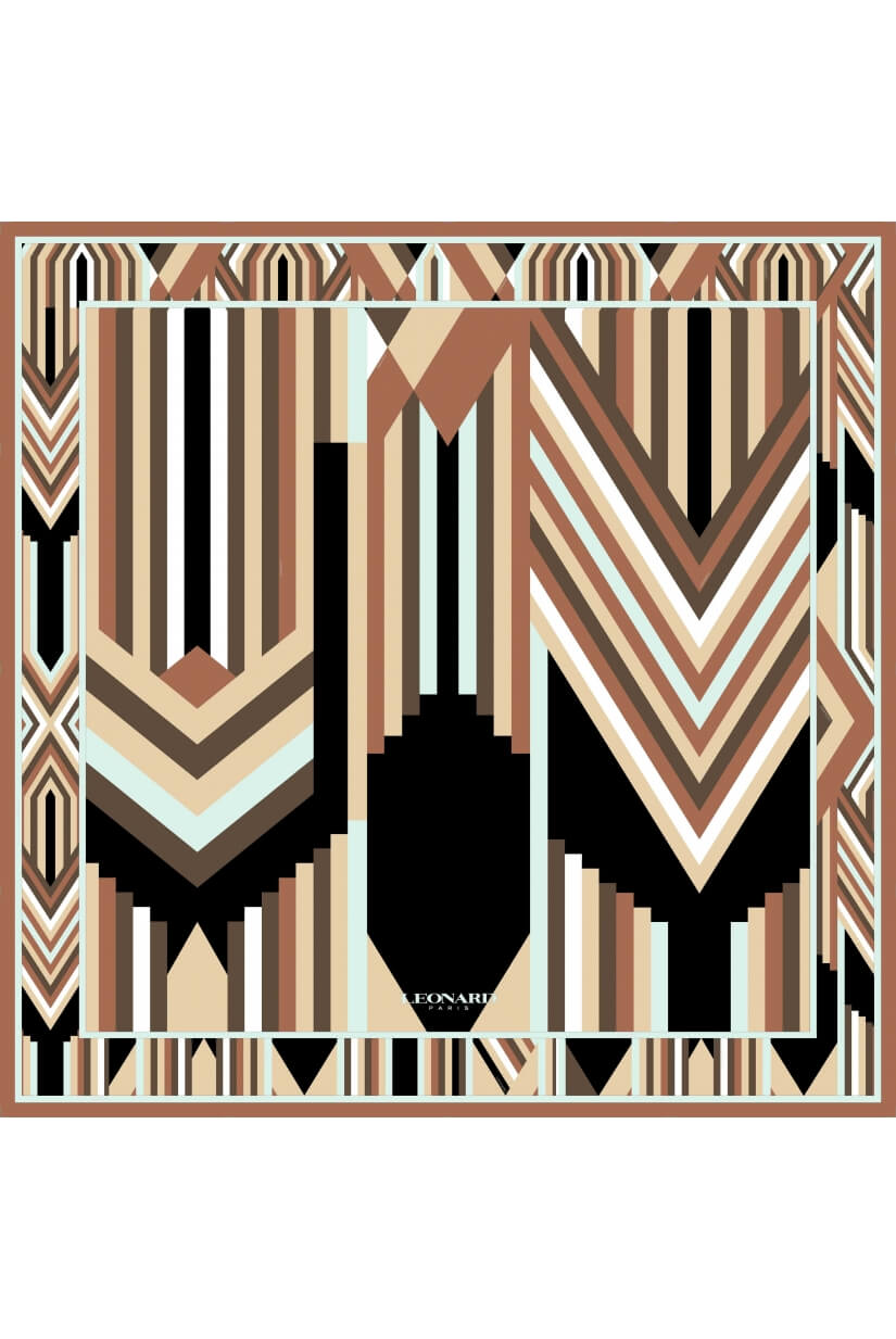 CARRE 90x90 EN TWILL DE SOIE