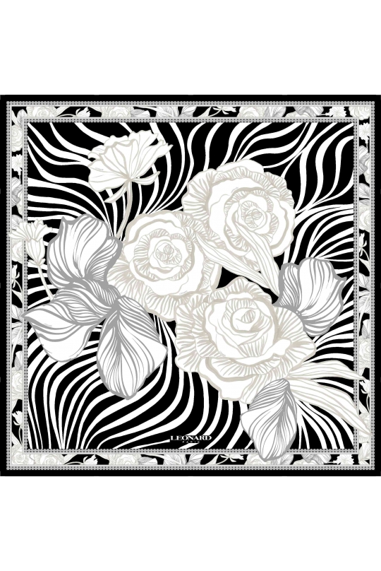 CARRE 90x90 EN TWILL DE SOIE